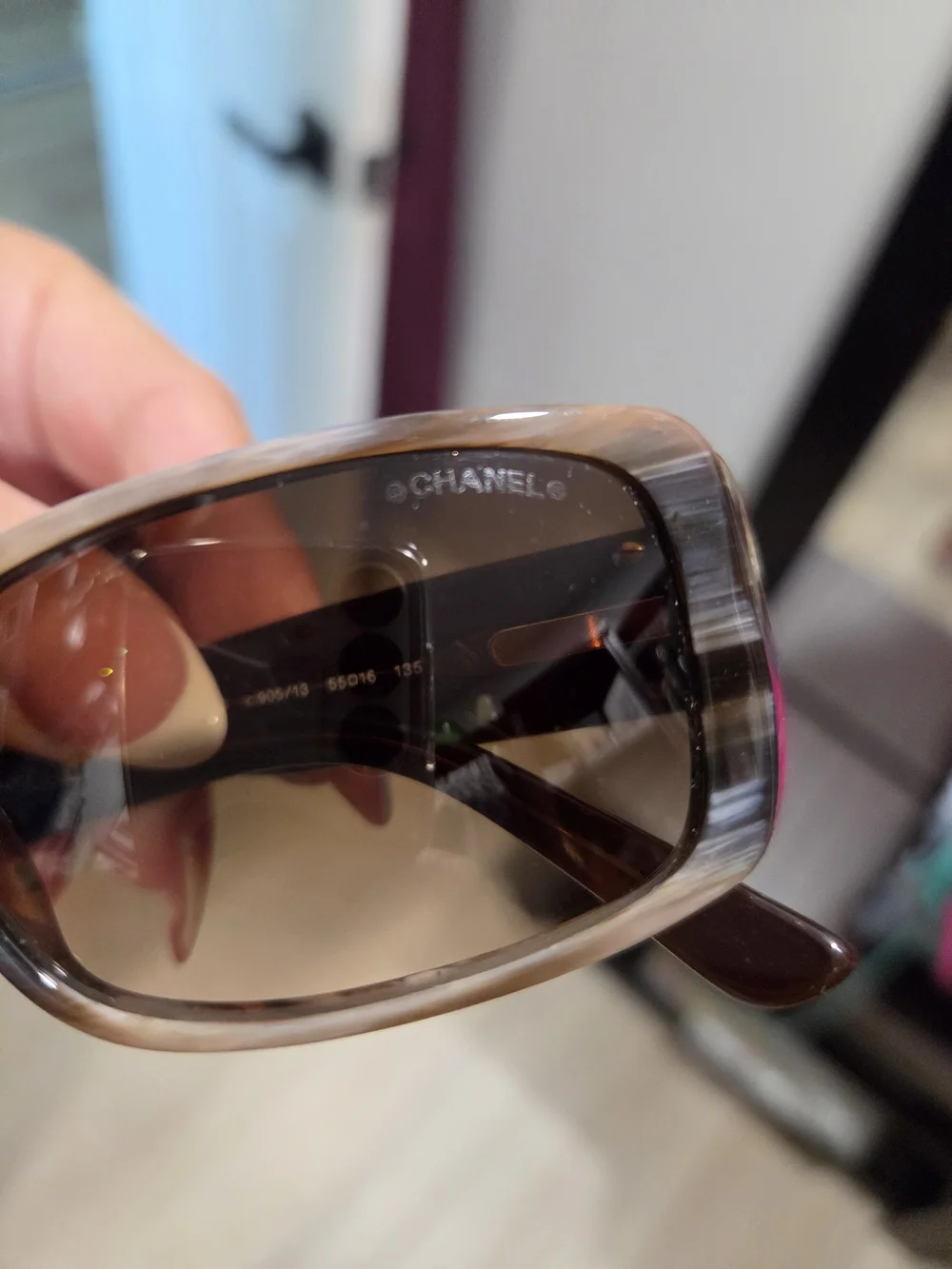 CHANEL Women's Brown Gradient Square Sunglasses - Brown